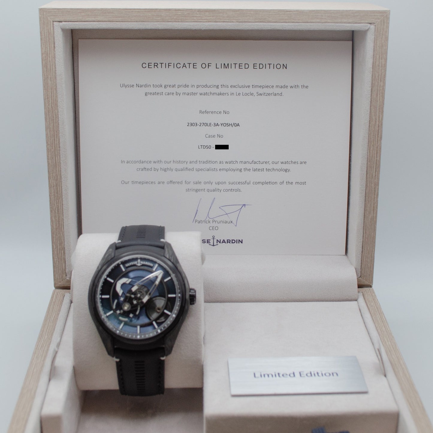 Ulysse Nardin Freak X Carbon Yoshida Limited Edition of 50 2303-270LE-YOSH/0A