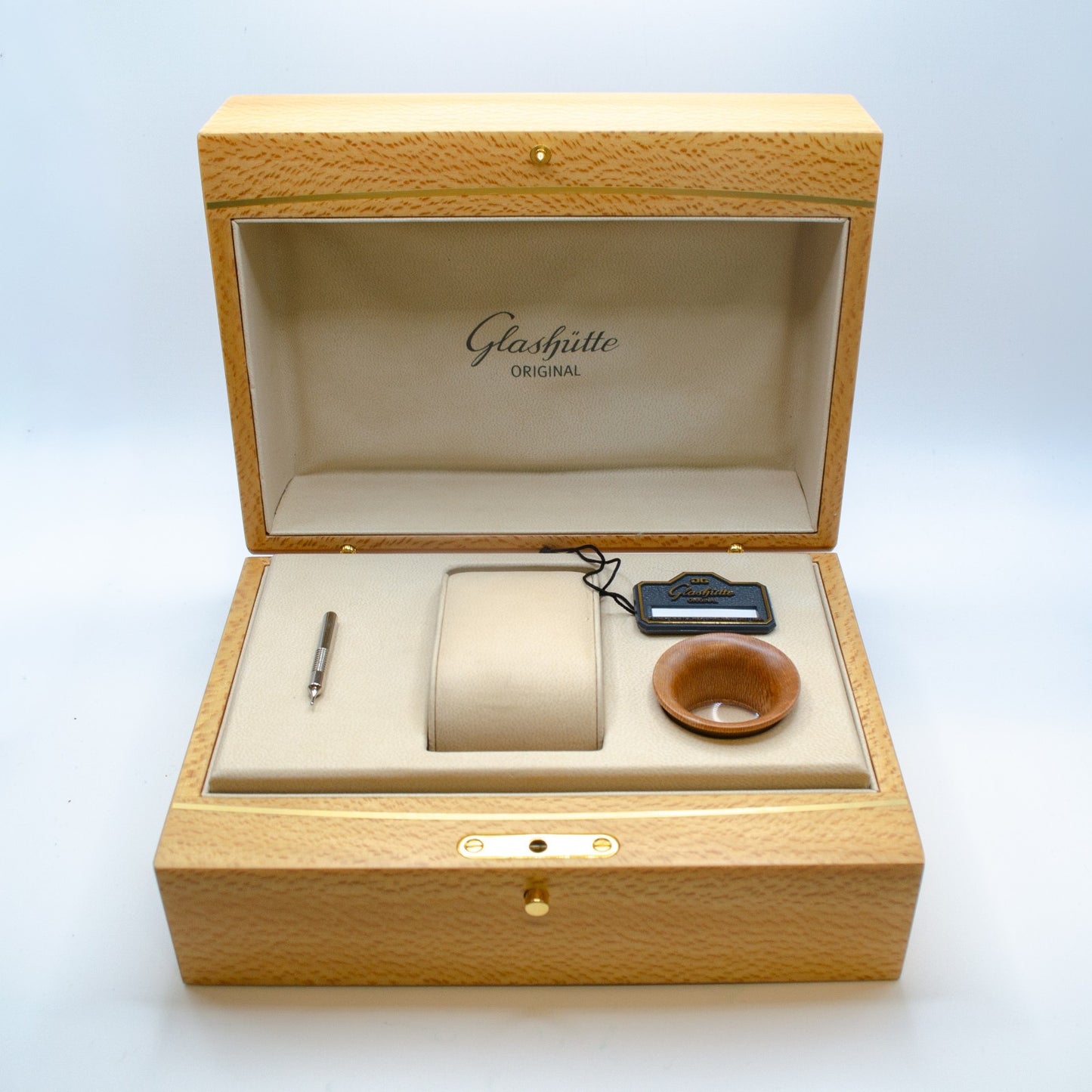 Glashütte Original PanoMaticLunar Silver 1-90-02-02-02-04 Box and papers