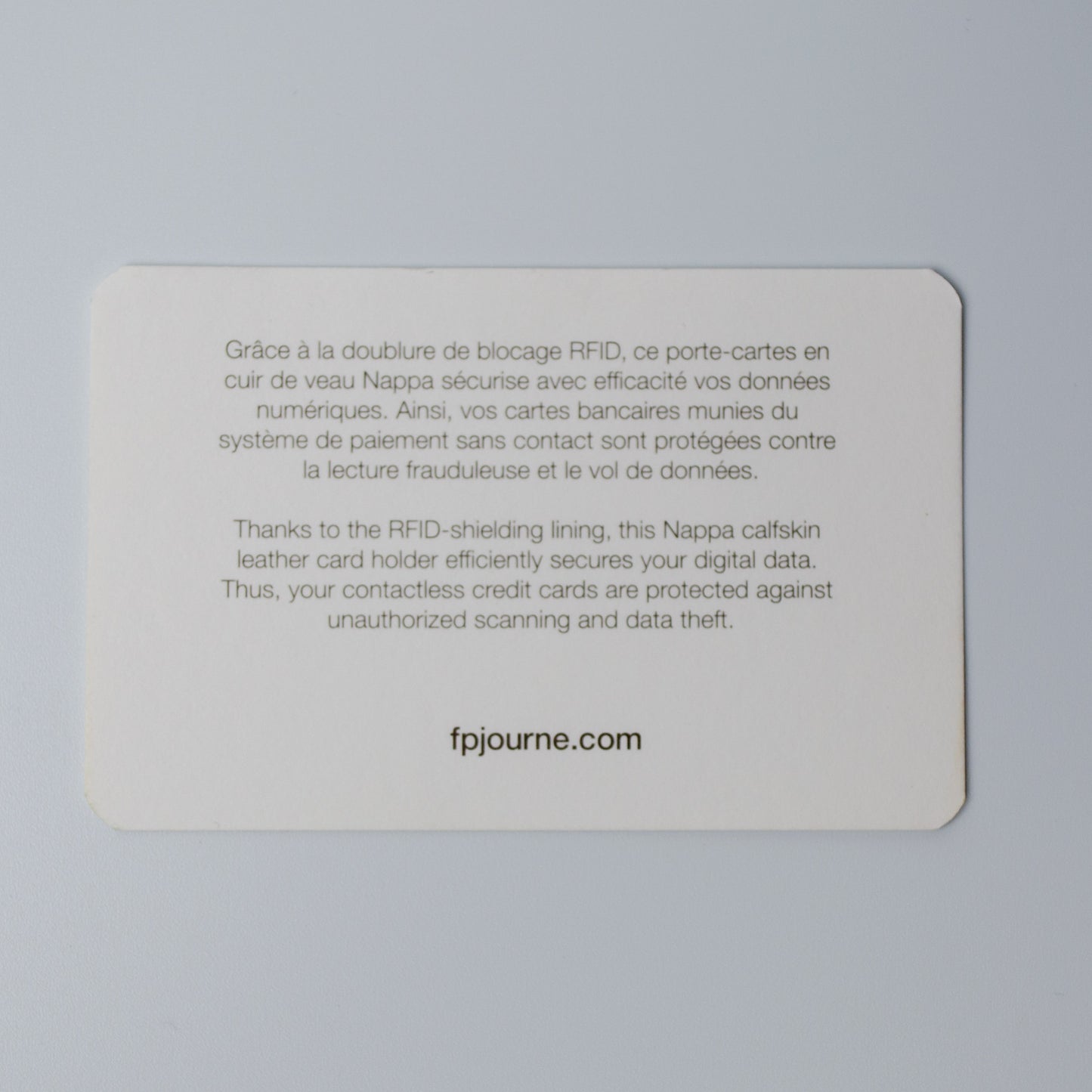 F.P.Journe Grey Leather Wallet