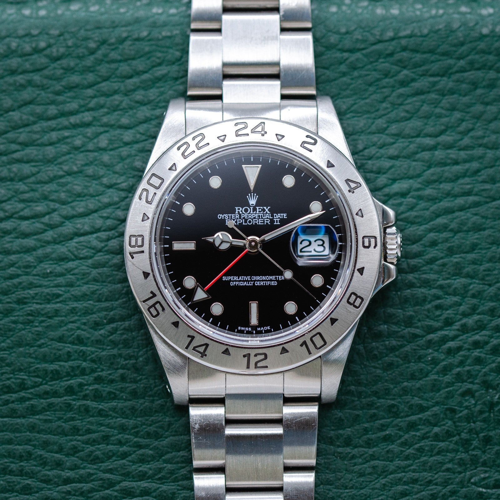 1999 Rolex Explorer II 16570 Black Dial Original Box & Rolex CPO B&P