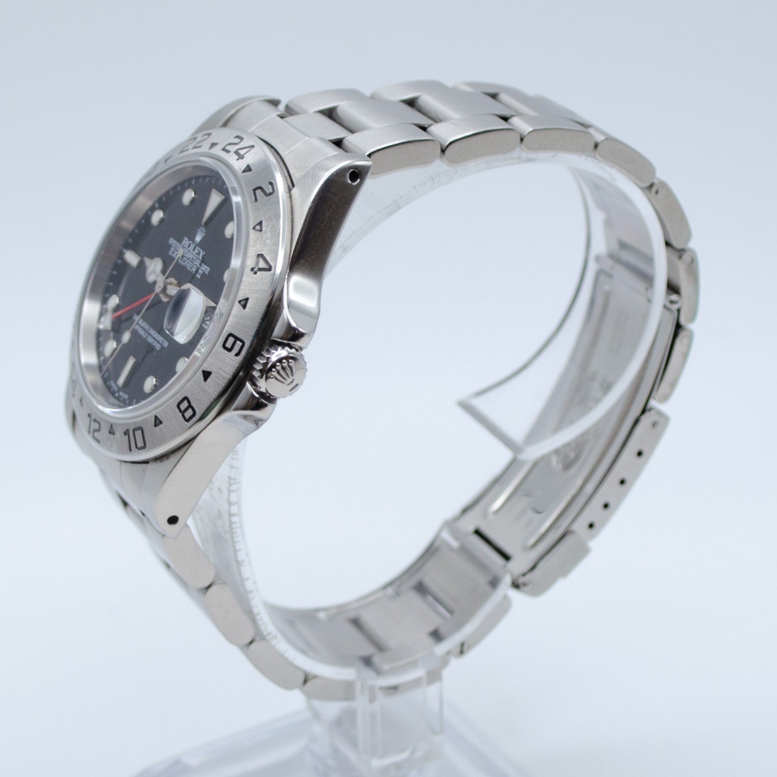 1999 Rolex Explorer II 16570 Black Dial Original Box & Rolex CPO B&P
