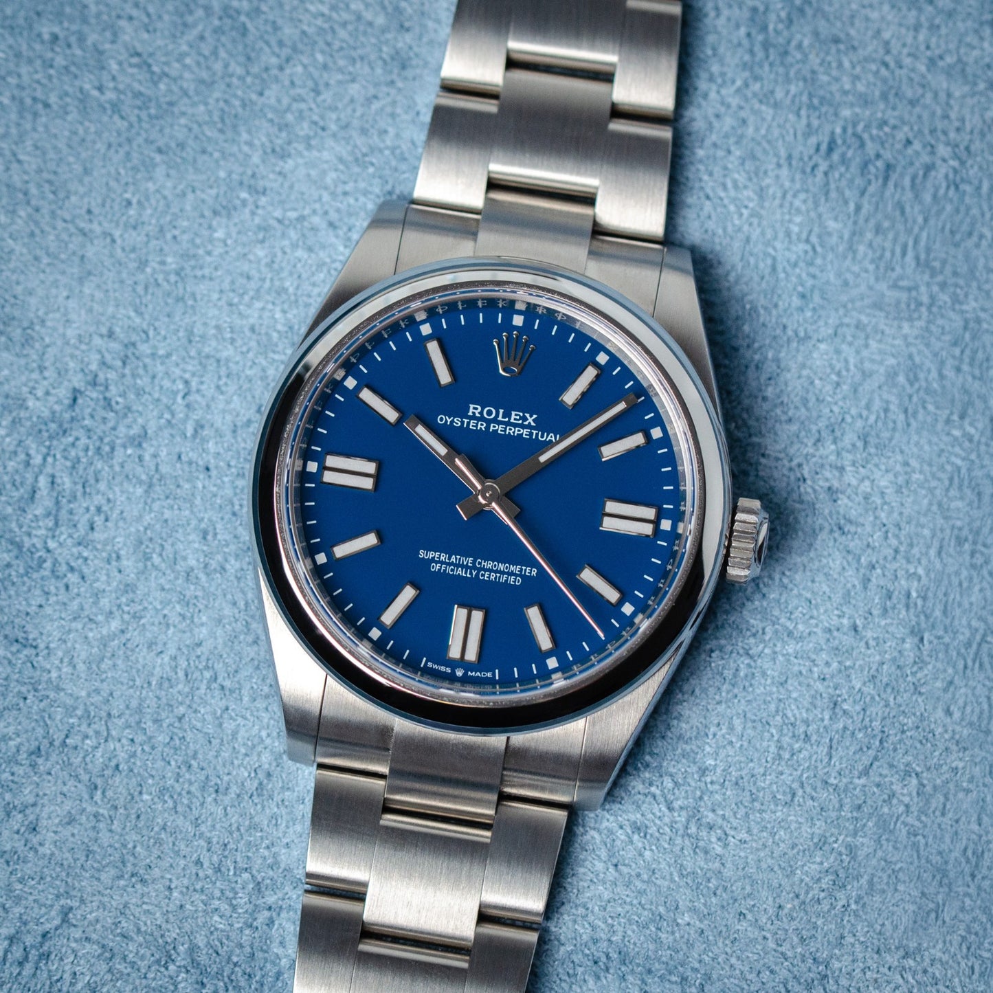 Rolex Oyster Perpetual 41 Med Blue 2025