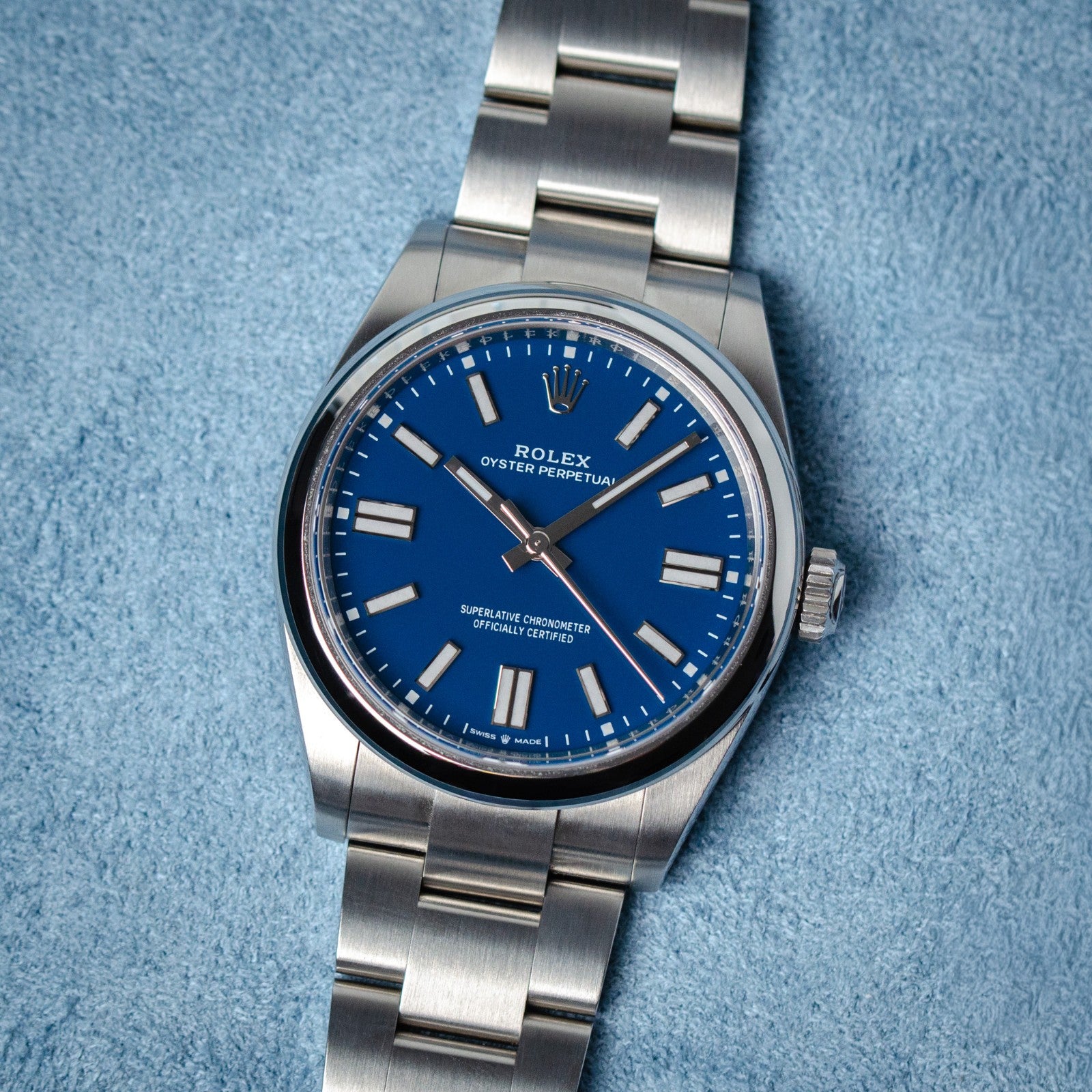 Rolex Oyster Perpetual 41 Med Blue 2025