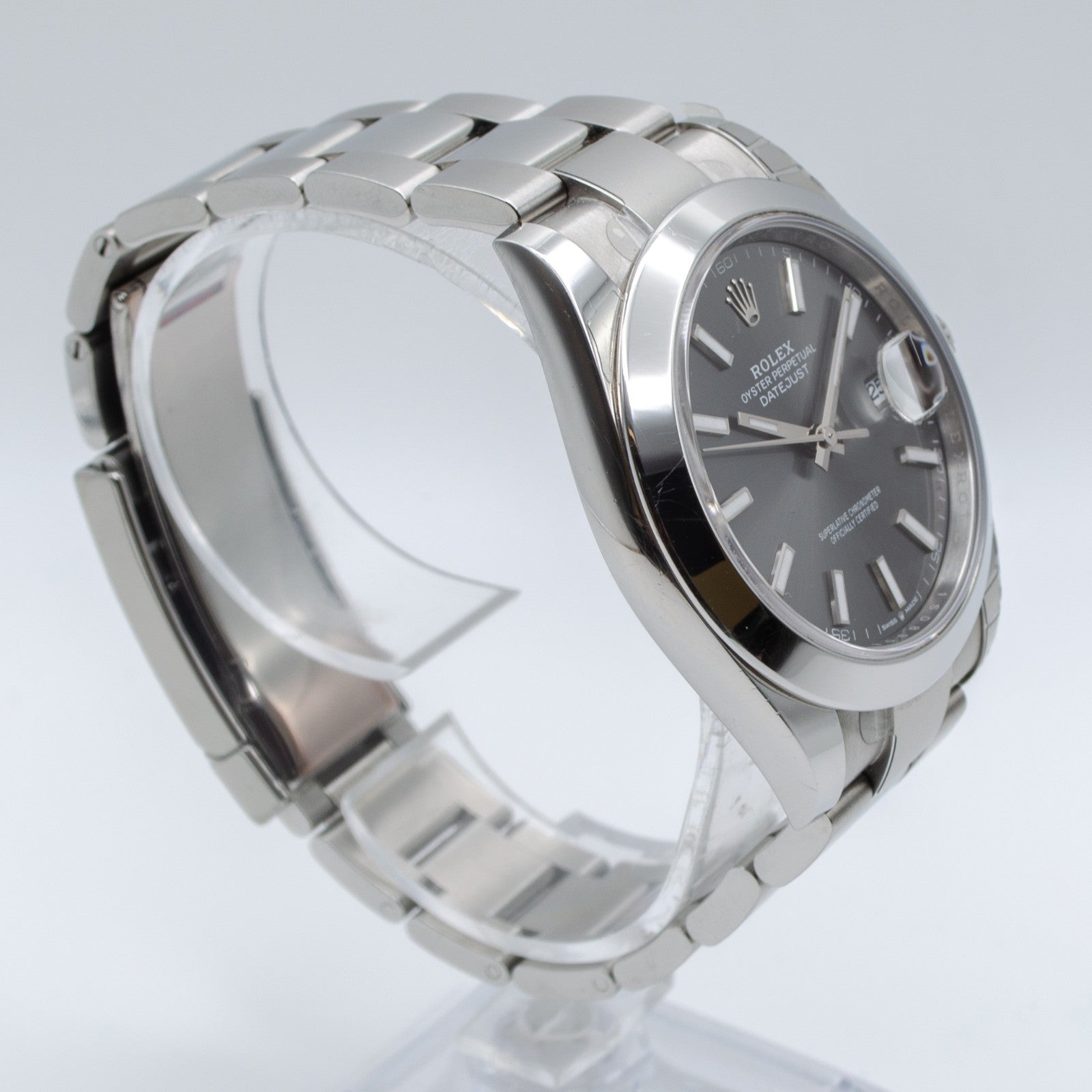 Rolex Datejust 41 Slate 126300 Full Set 2025 Smooth + Oyster