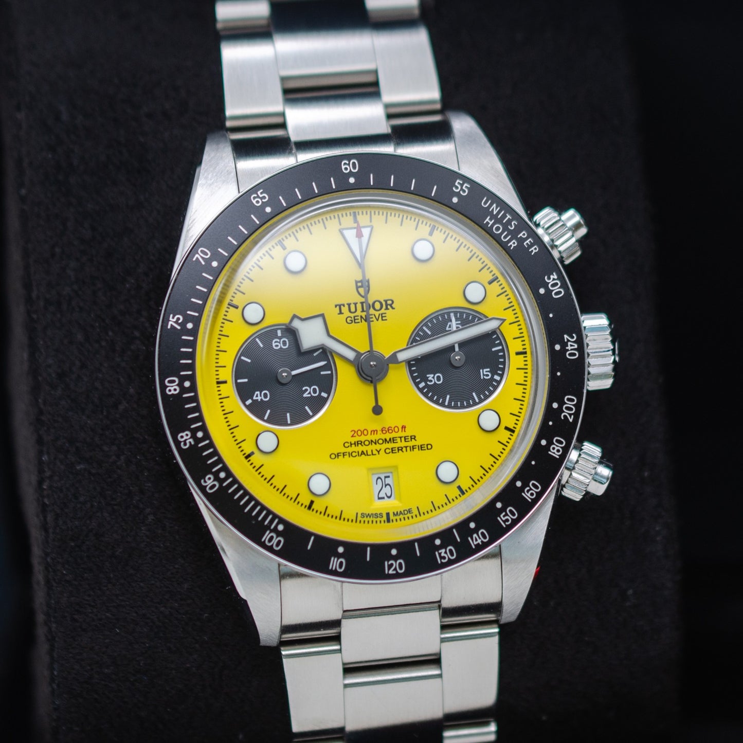 Tudor Black Bay Chrono 39 Bumblebee Yellow Dial M79310N Unworn