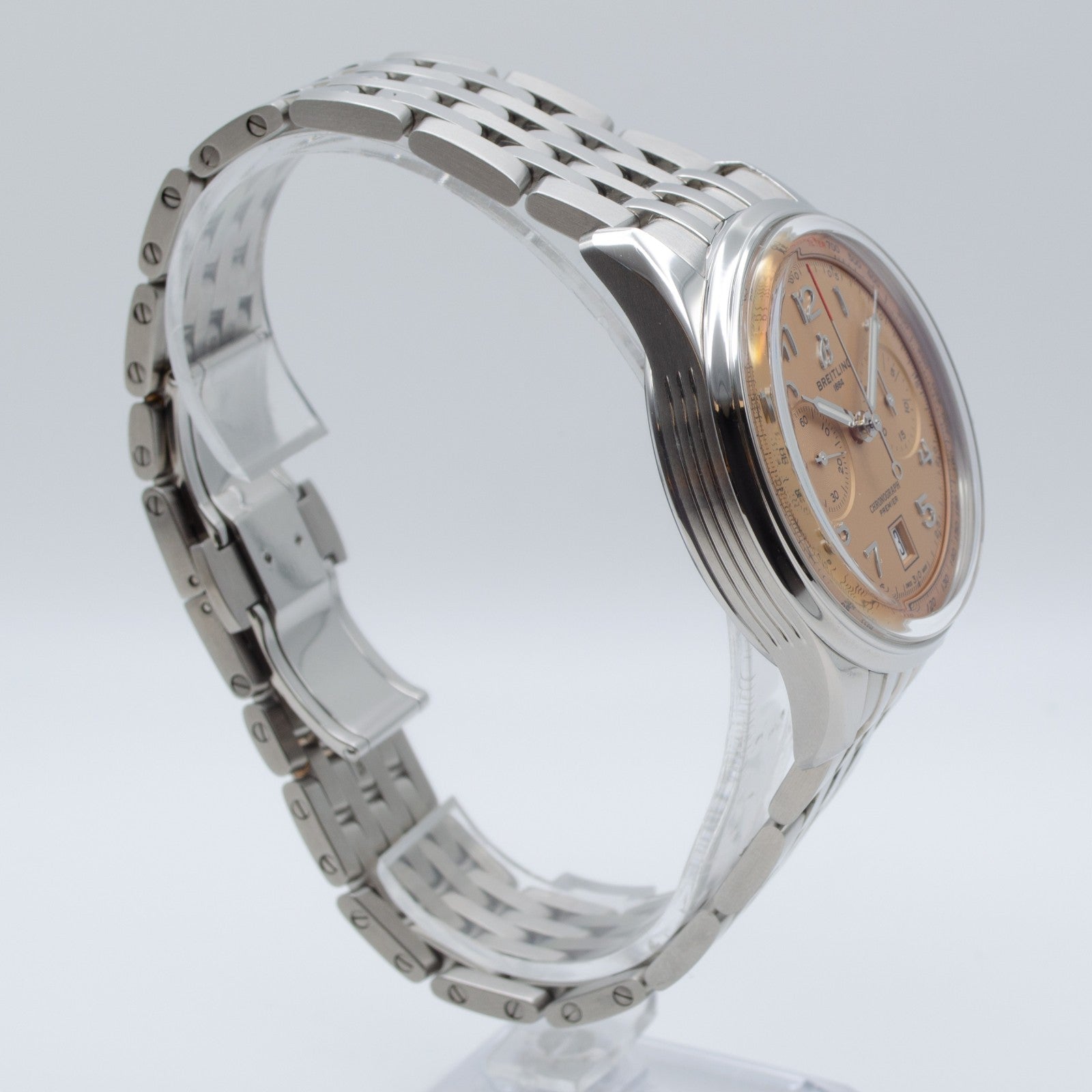 Breitling Premier B01 Chronograph 42 Salmon Dial AB0145331K1A1