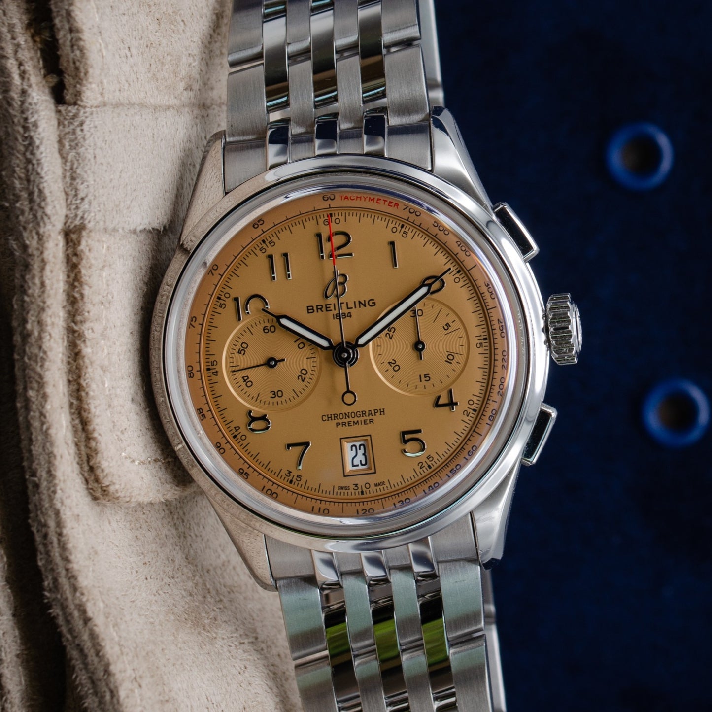 Breitling Premier B01 Chronograph 42 Salmon Dial AB0145331K1A1