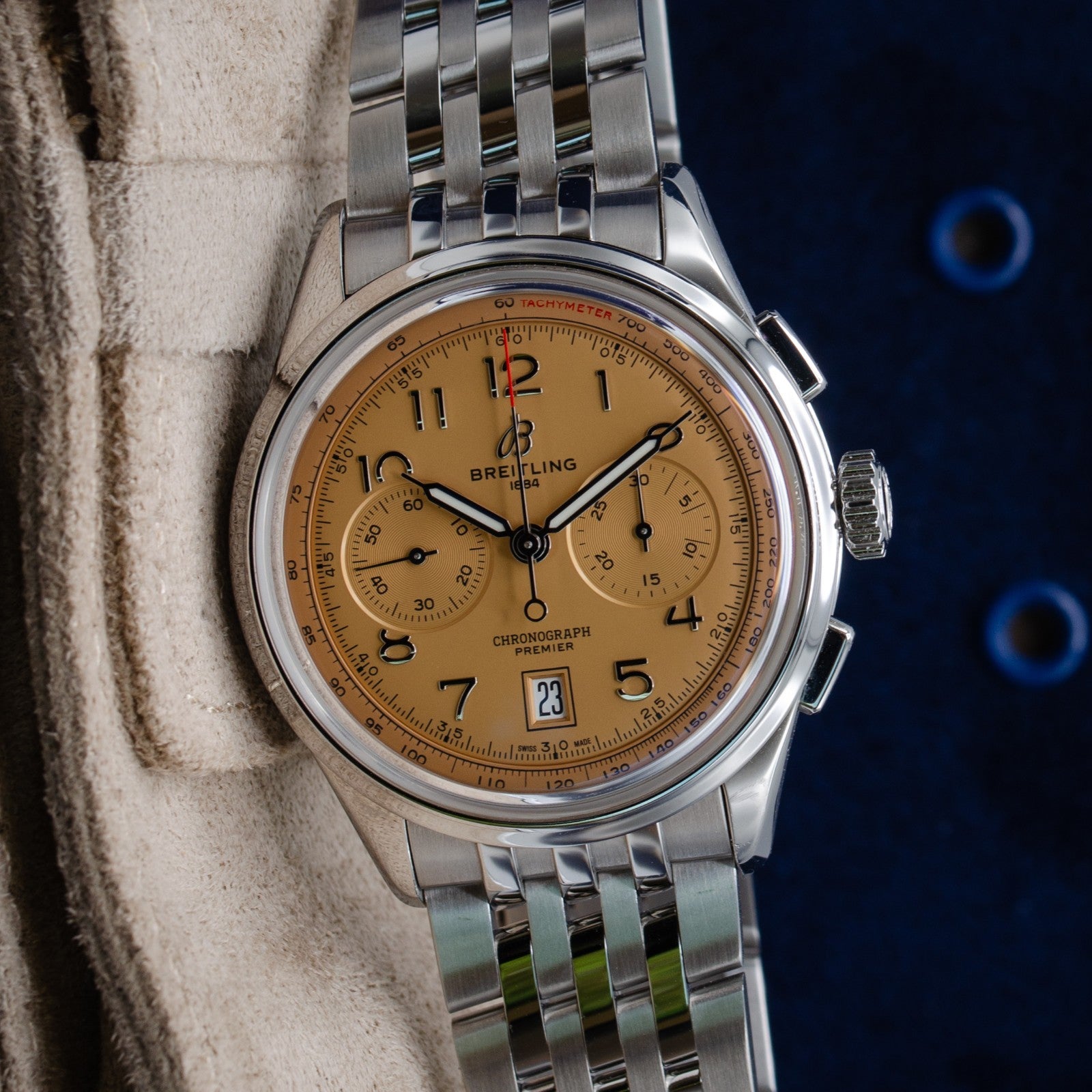Breitling Premier B01 Chronograph 42 Salmon Dial AB0145331K1A1