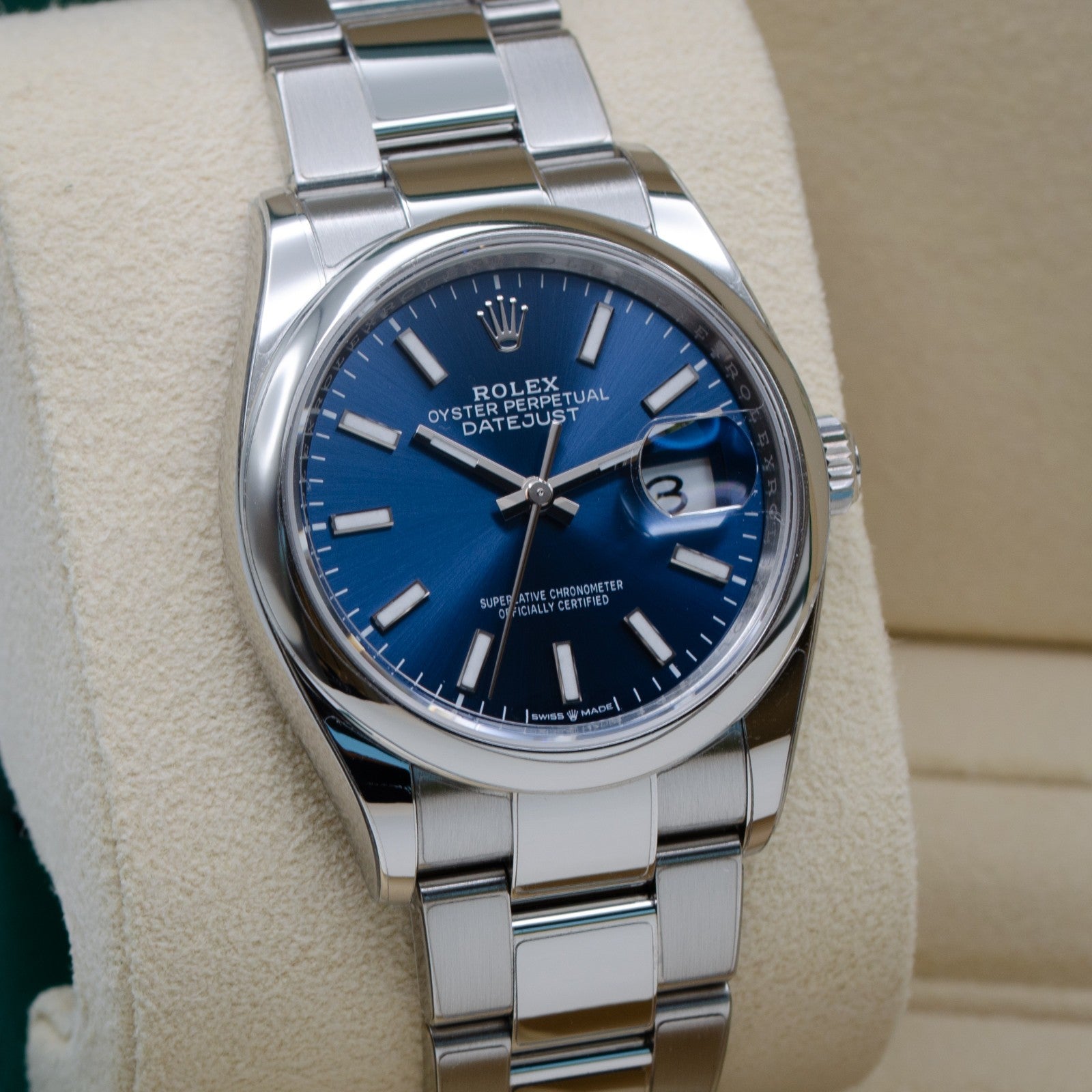 Rolex Datejust 36mm Blue 126200 2024 Excellent Condition Full Set