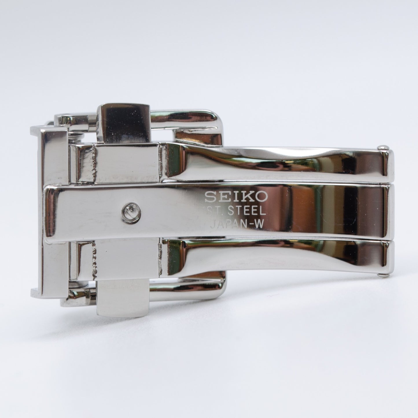 Grand Seiko 19mm OEM Brown Crocodile Strap, Copper Stitching, Deployant Clasp