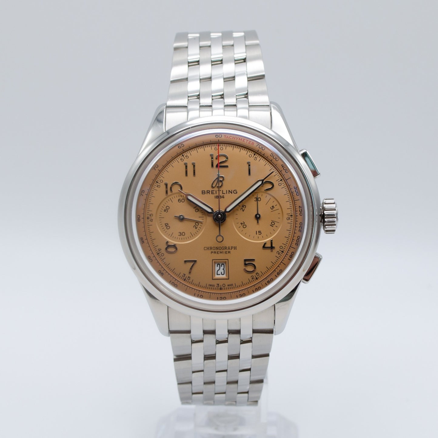 Breitling Premier B01 Chronograph 42 Salmon Dial AB0145331K1A1
