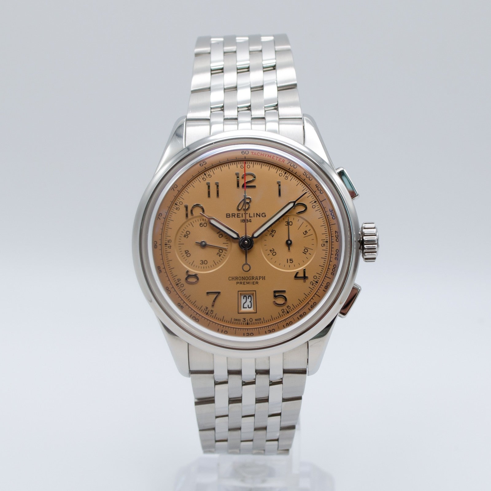 Breitling Premier B01 Chronograph 42 Salmon Dial AB0145331K1A1