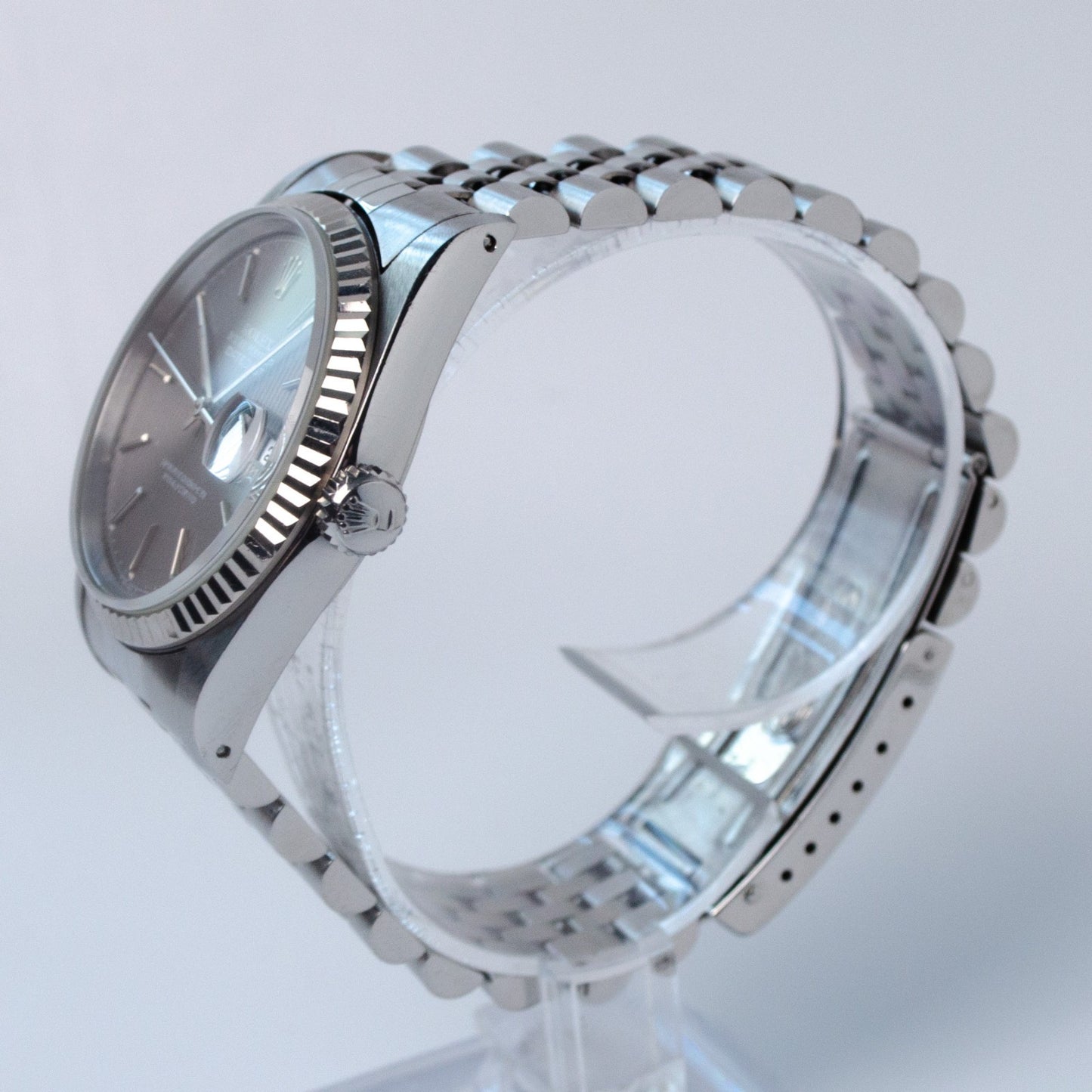 1991 Rolex Datejust 36 Grey Tapestry Dial 16234