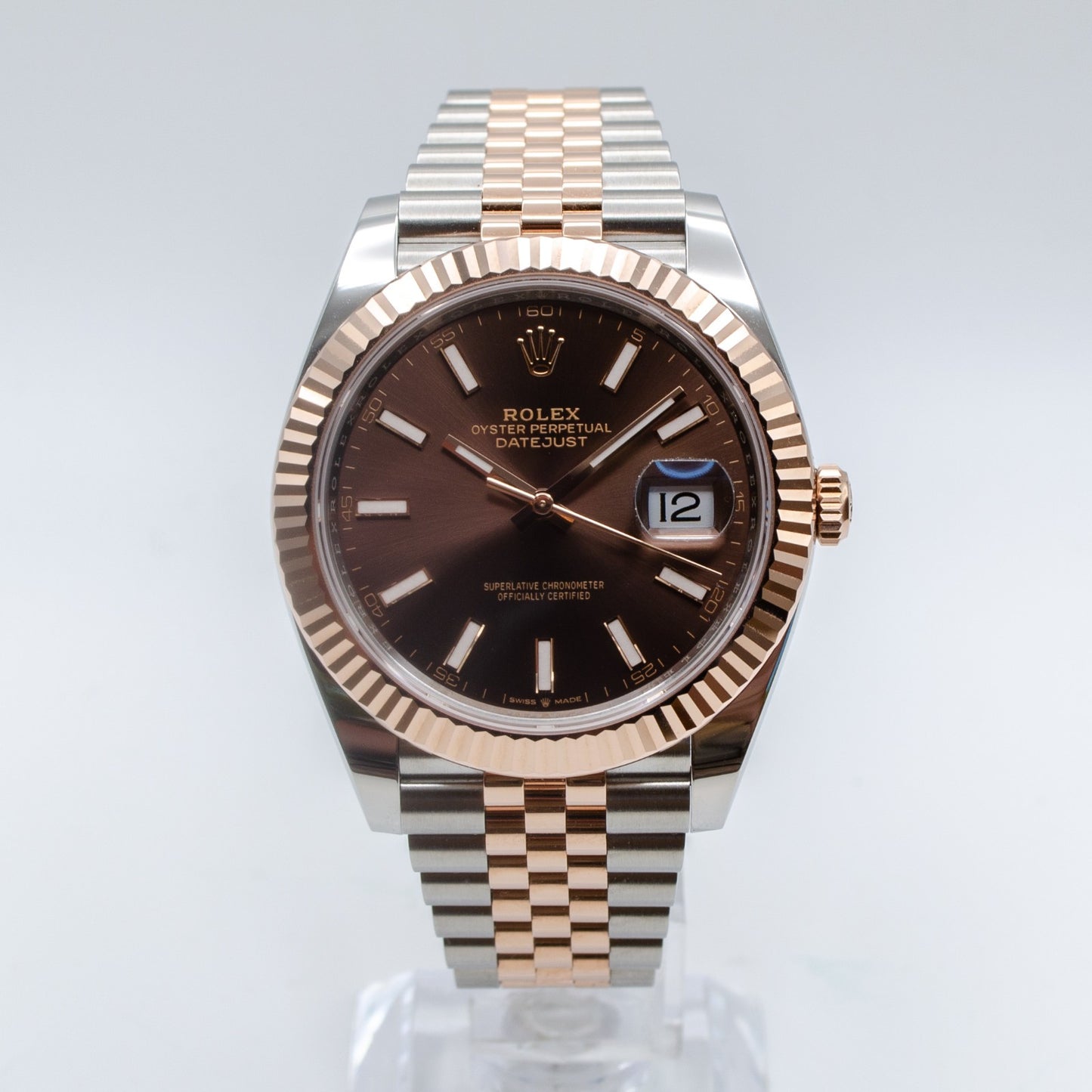 Rolex Datejust 41 Chocolate Dial Fluted Jubilee 2026 126331 Full Set