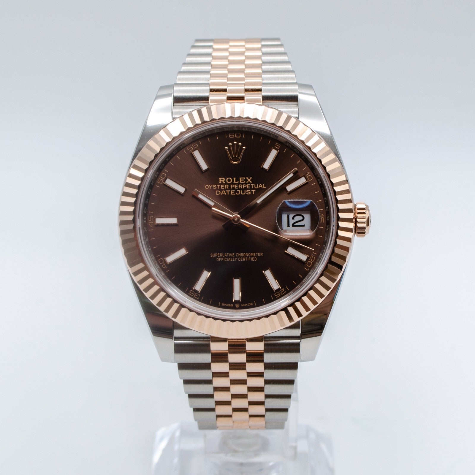 Rolex Datejust 41 Chocolate Dial Fluted Jubilee 2026 126331 Full Set