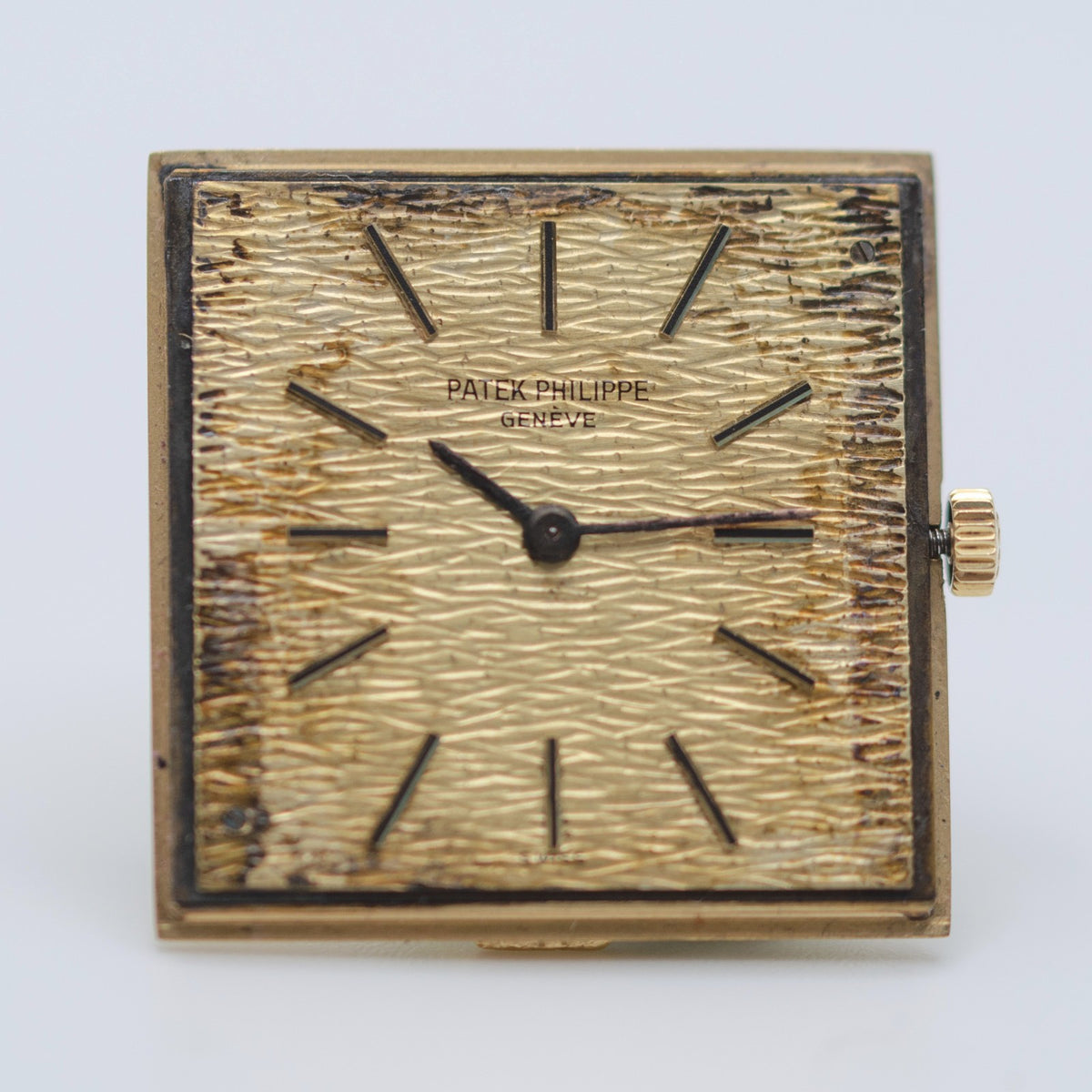 Patek Philippe Ref. 3553/1 18K Yellow Gold Bark Finish 1969 with Extract