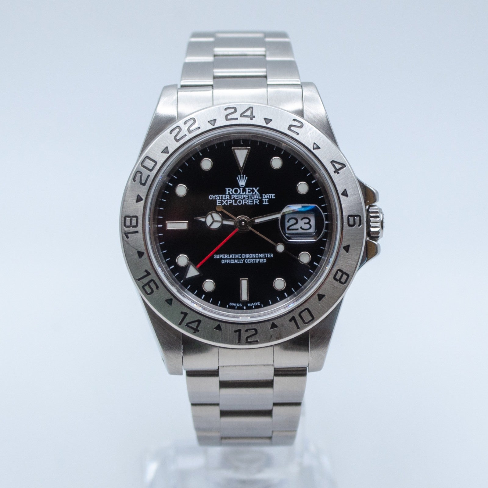 1999 Rolex Explorer II 16570 Black Dial Original Box & Rolex CPO B&P