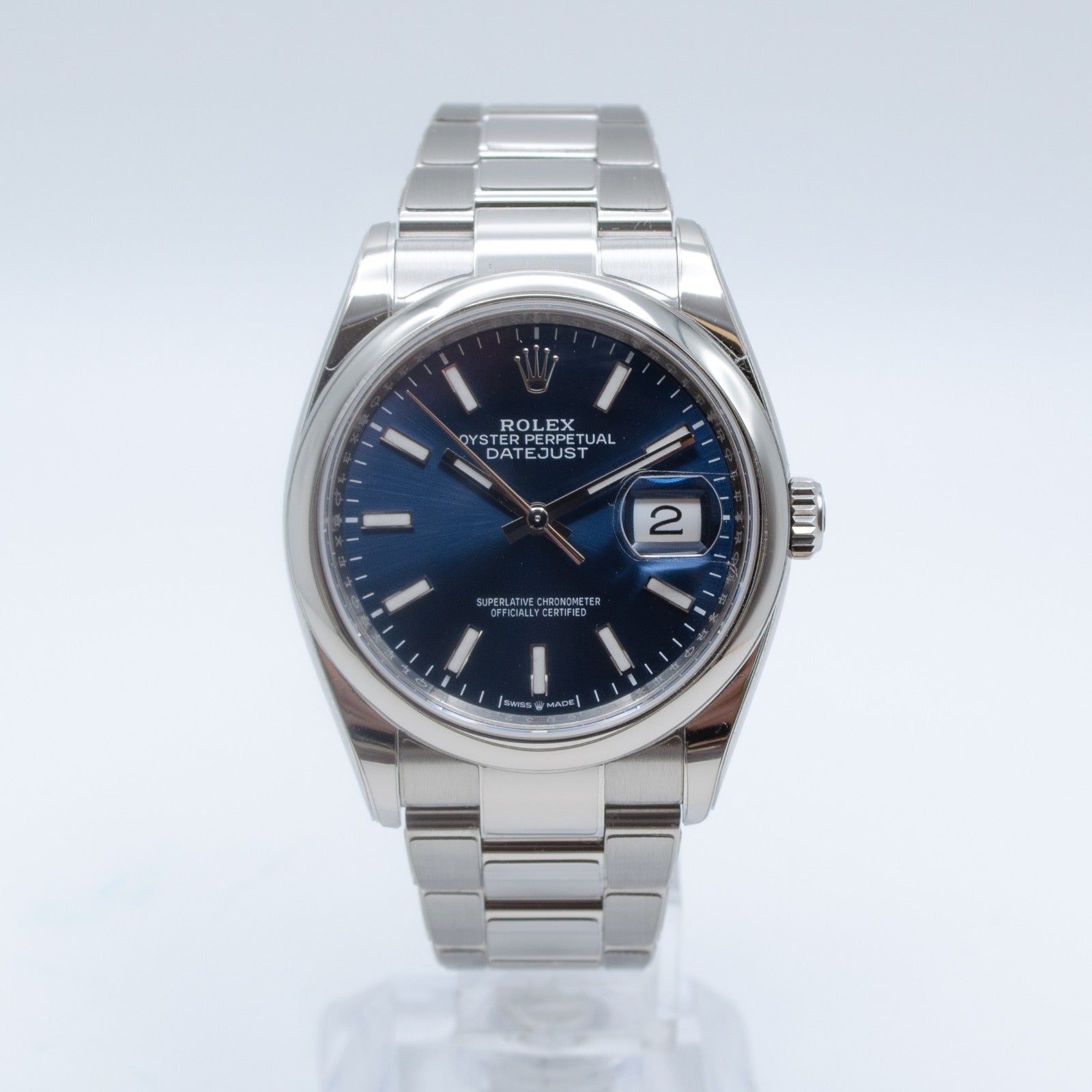 Rolex Datejust 36mm Blue 126200 2024 Excellent Condition Full Set