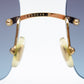 Ultra Rare Cartier C Décor Burlwood Glasses Sunglasses Box Papers 55-18-140