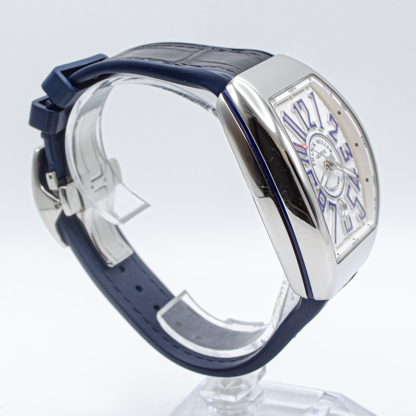 Franck Muller Vanguard V 45 SC DT AC BU Full Set White/Blue
