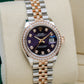 Rolex Lady-Datejust Aubergine Purple Diamond Dial, Diamond Bezel279381RBR-0015
