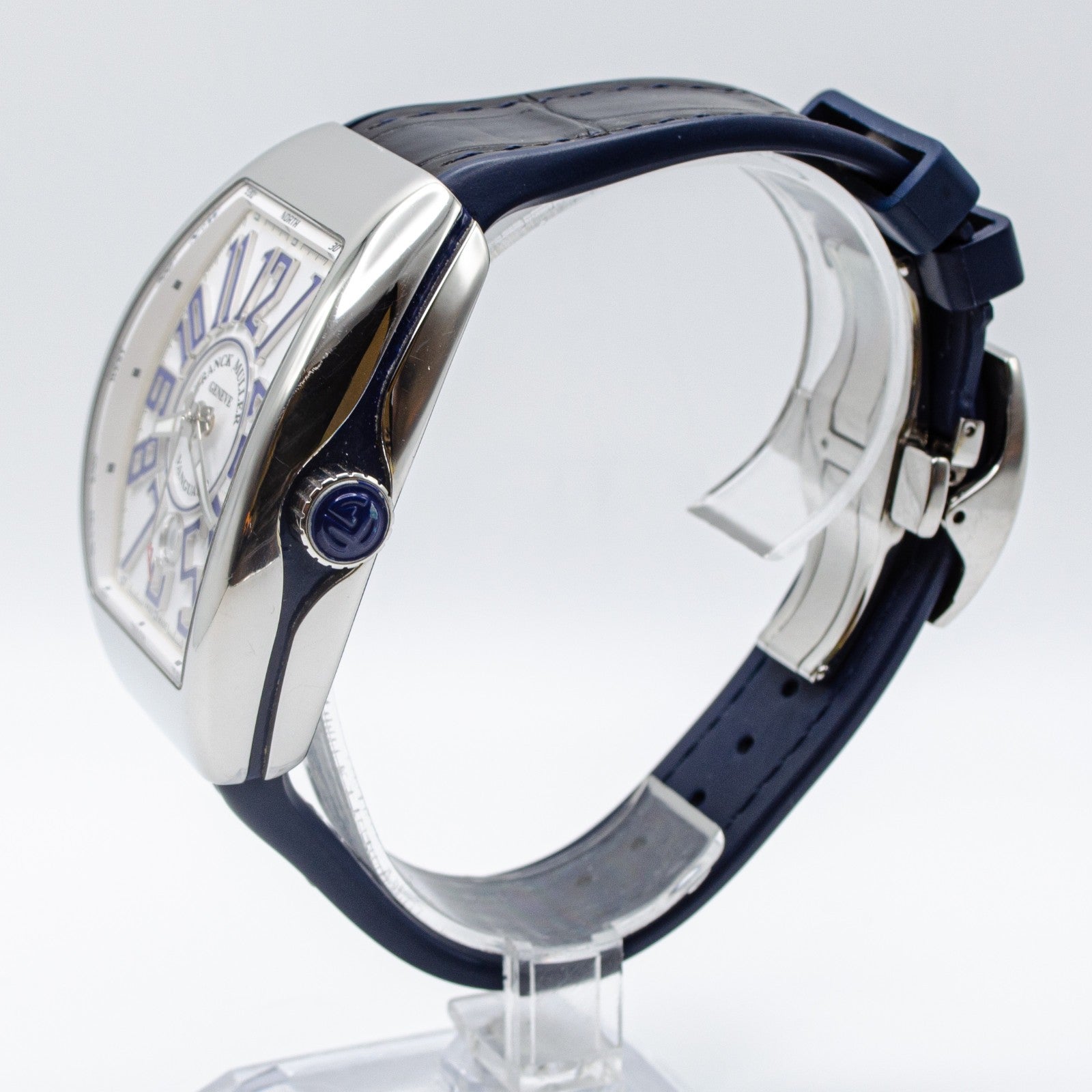 Franck Muller Vanguard V 45 SC DT AC BU Full Set White/Blue