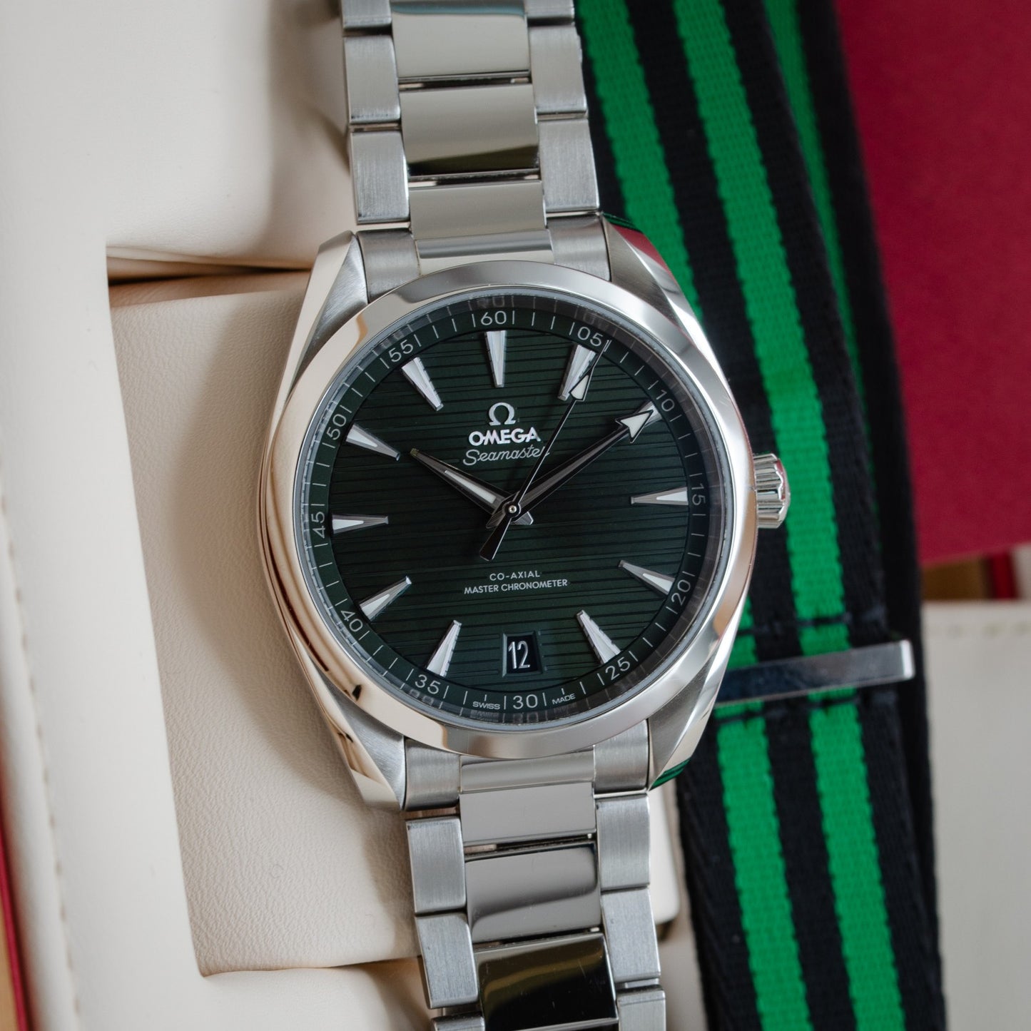 Omega Seamaster Aqua Terra Green Dial 150M 220.10.41.21.10.001 Box and Papers