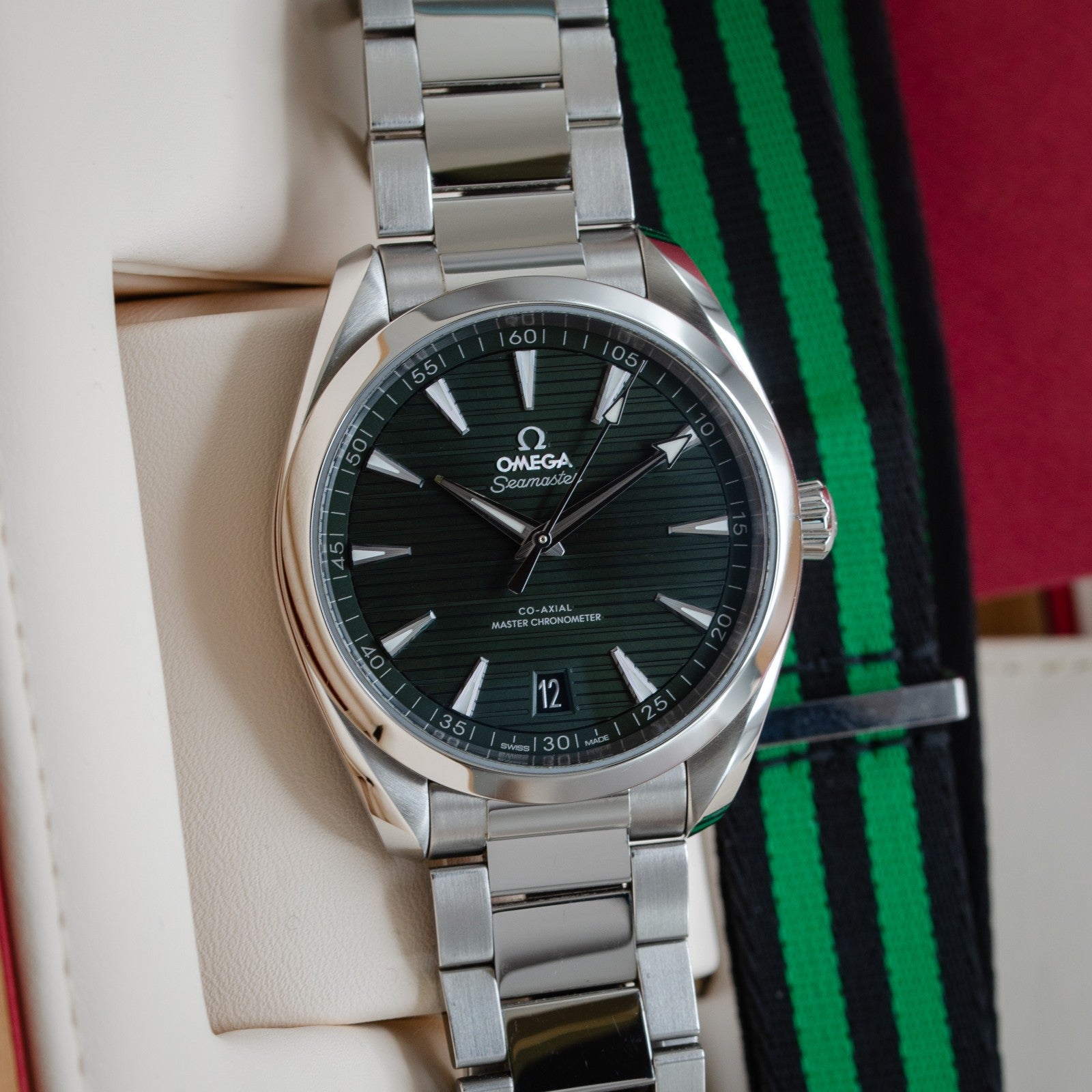 Omega Seamaster Aqua Terra Green Dial 150M 220.10.41.21.10.001 Box and Papers