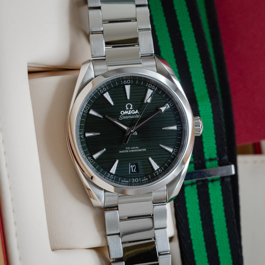 Omega Seamaster Aqua Terra Green Dial 150M 220.10.41.21.10.001 Box and Papers