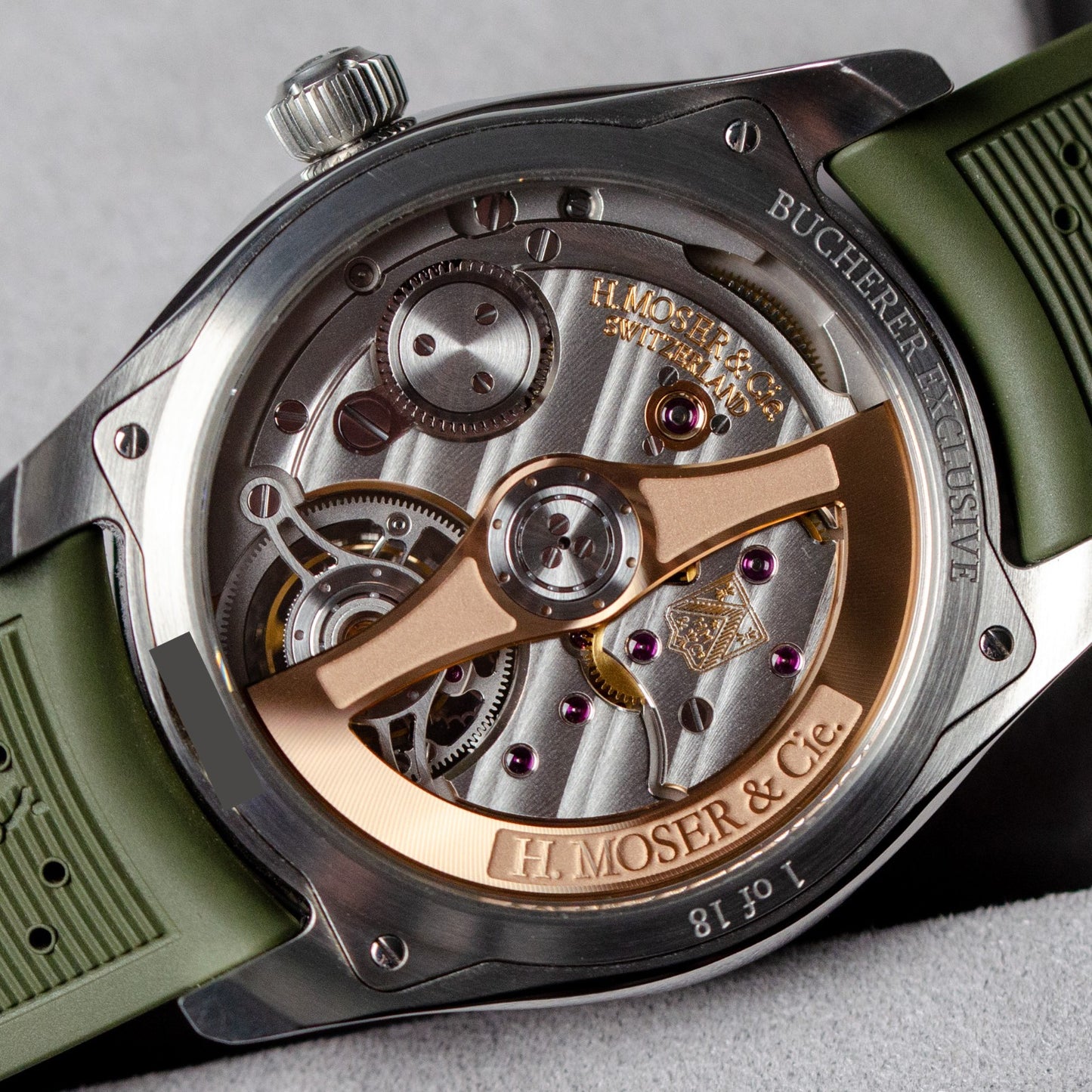 H. Moser & Cie. Pioneer Tourbillon Amber Sand - Bucherer Exclusive