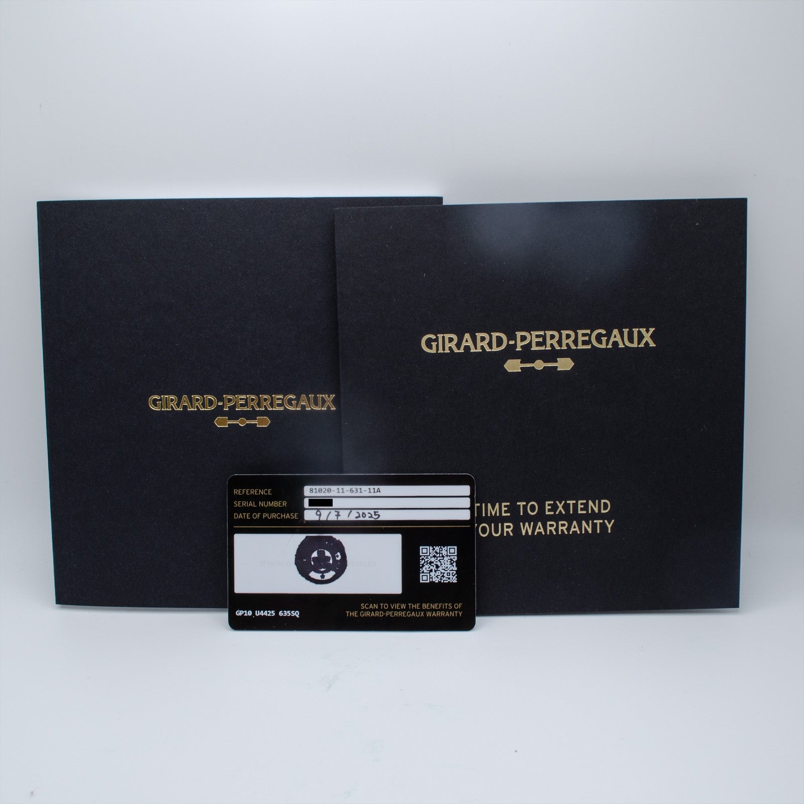 Girard-Perregaux Laureato Chronograph 81020-11-631-11A Black Dial Full Set