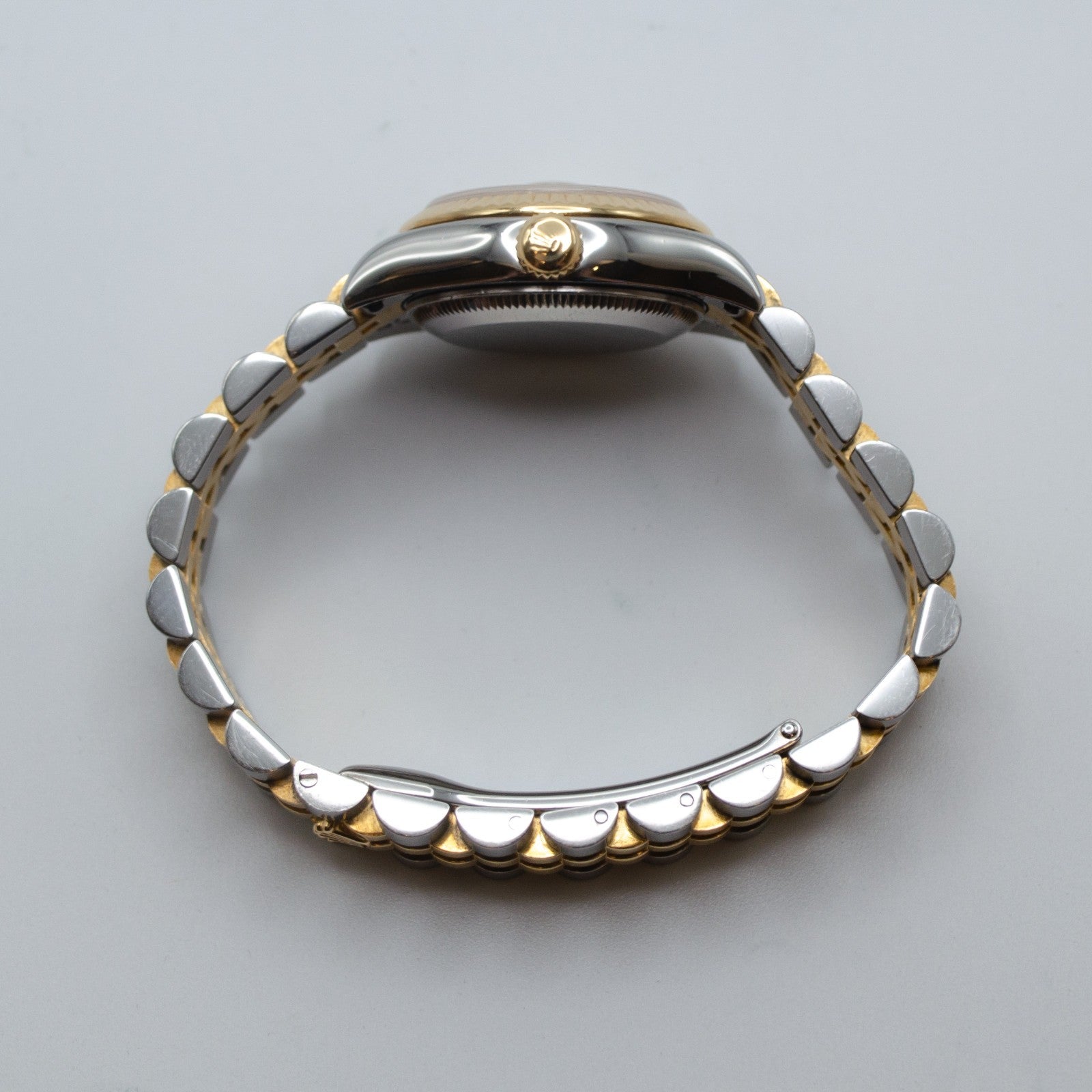 Rolex Lady-Datejust 26mm Champagne Dial Fluted Jubilee 179173
