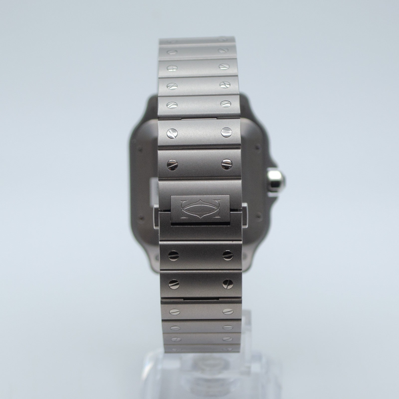 2025 Cartier Santos de Cartier WSSA0089 Titanium Full Set with 2 Extra Straps
