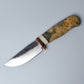 California Buckeye Burl and Ivory Custom Behring Made Hunting Knife
