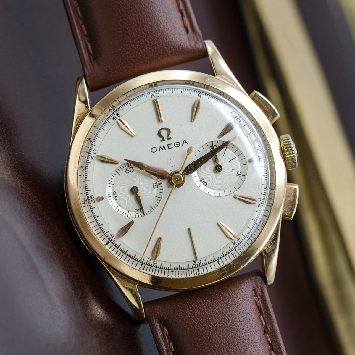 Omega Ref. OT-2872-62 18K Yellow Gold Cal. 320 Chronograph 1959