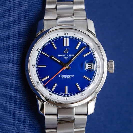 Breitling Top Time B31 Blue Dial 38mm 2025 AB3113A71C2A1 Full Set