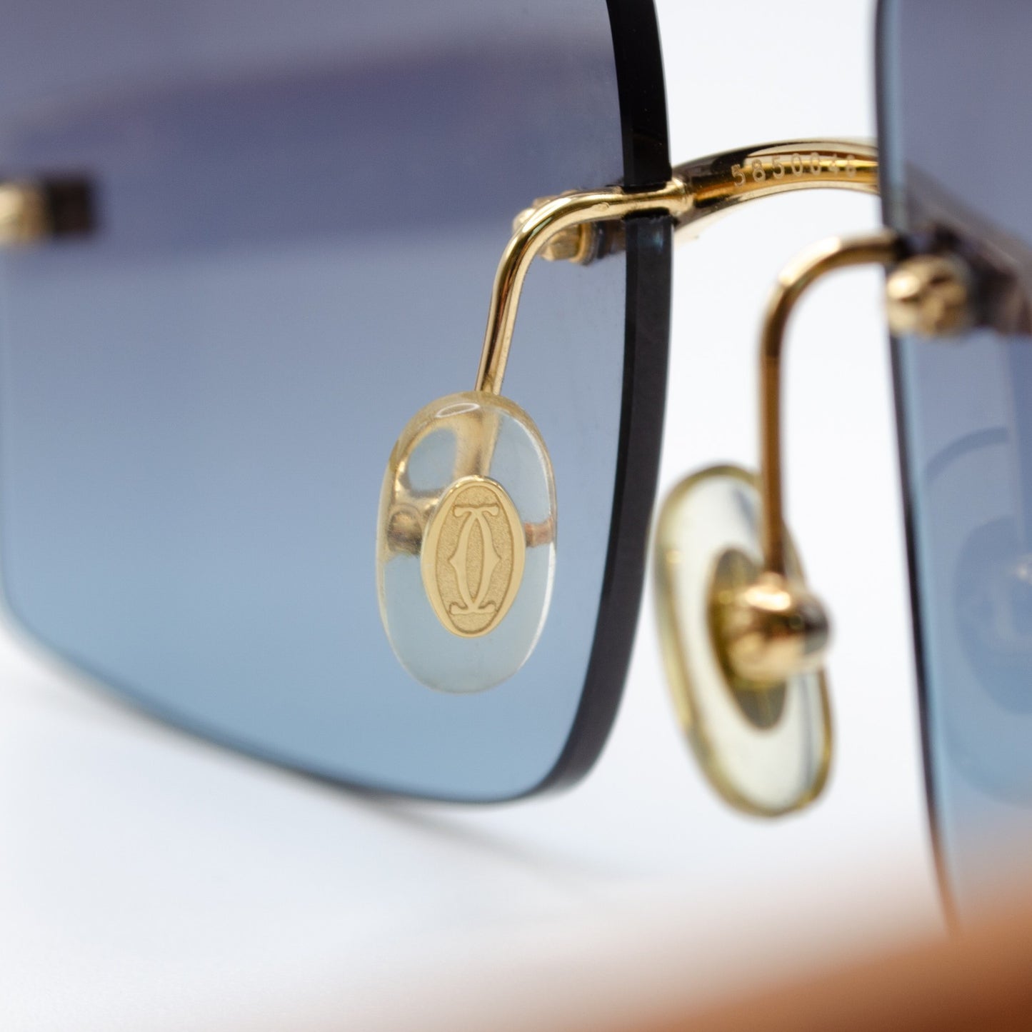Ultra Rare Cartier C Décor Burlwood Glasses Sunglasses Box Papers 55-18-140
