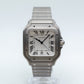 2025 Cartier Santos de Cartier WSSA0089 Titanium Full Set with 2 Extra Straps