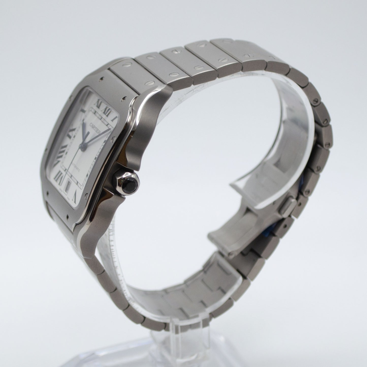 2025 Cartier Santos de Cartier WSSA0089 Titanium Full Set with 2 Extra Straps