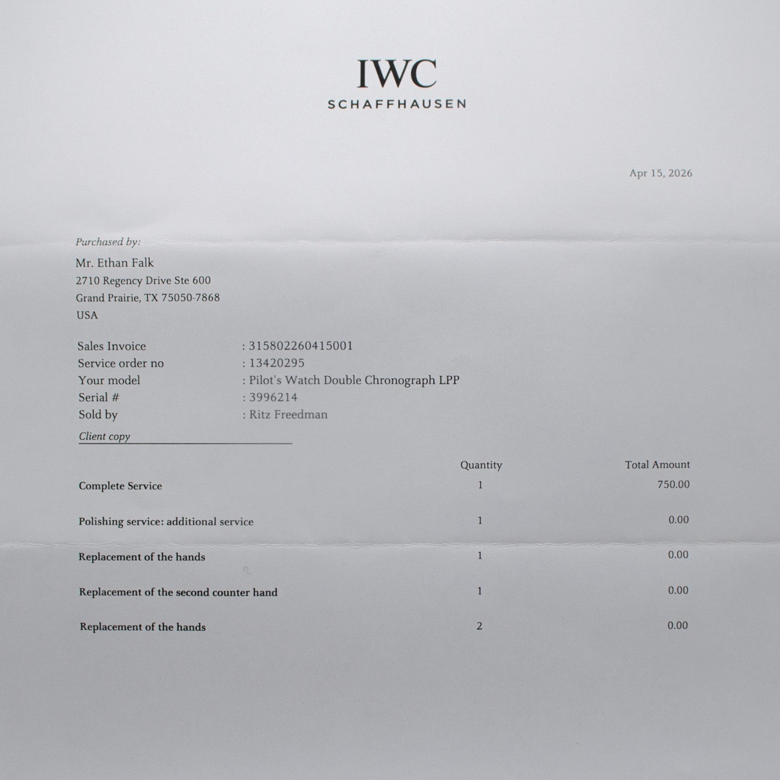 IWC 3718 'Le Petit Prince' Doppelchronograph