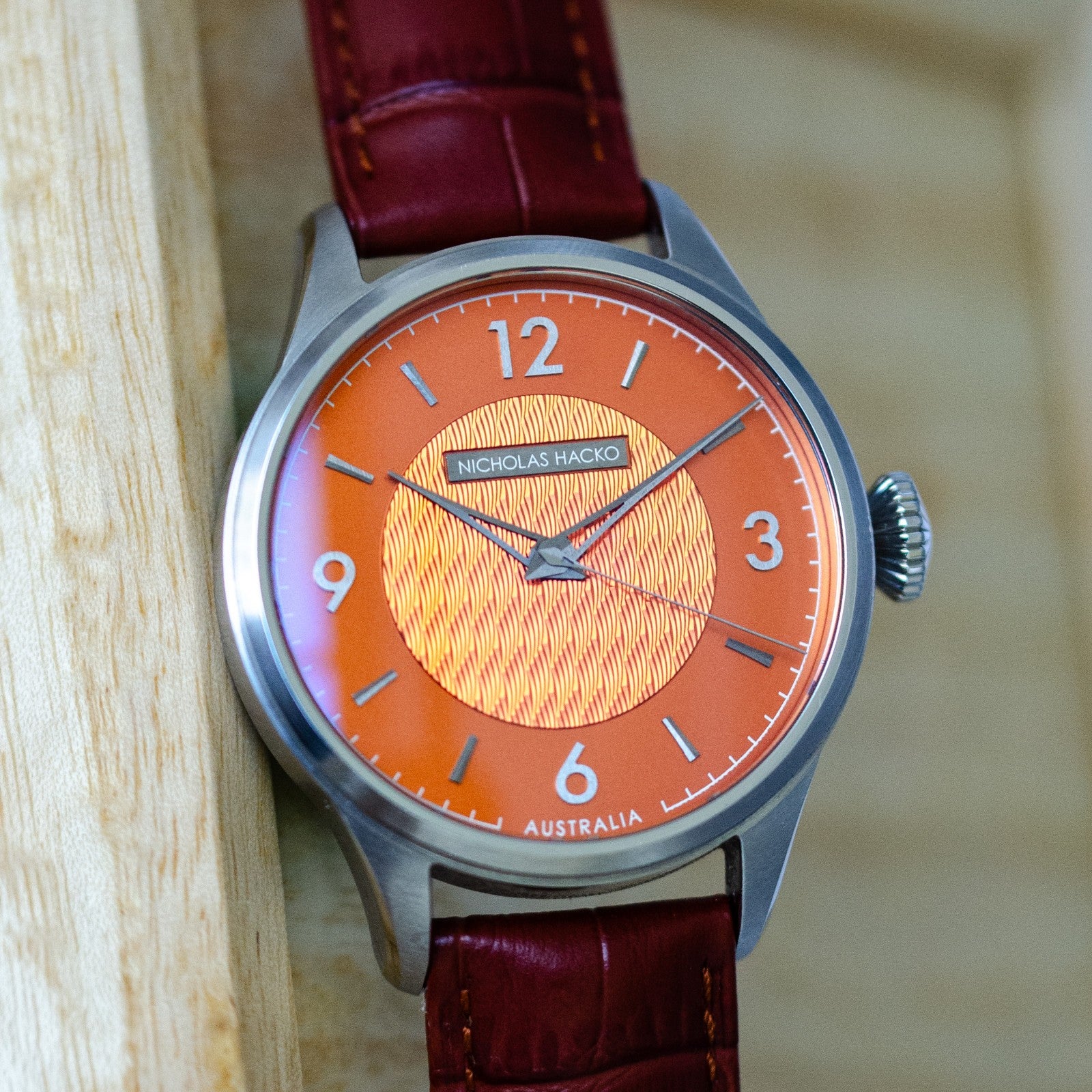 Nicholas Hacko Mark II Orange – Falk Watches