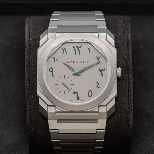 Bulgari Octo Finissimo 103023 Arabic Dial Grey Titanium
