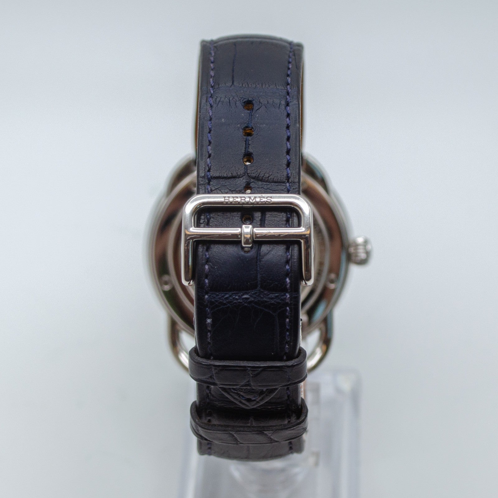Hermes Arceau Grand Lune AR8.810 SS Blue Dial 2021 Full Set