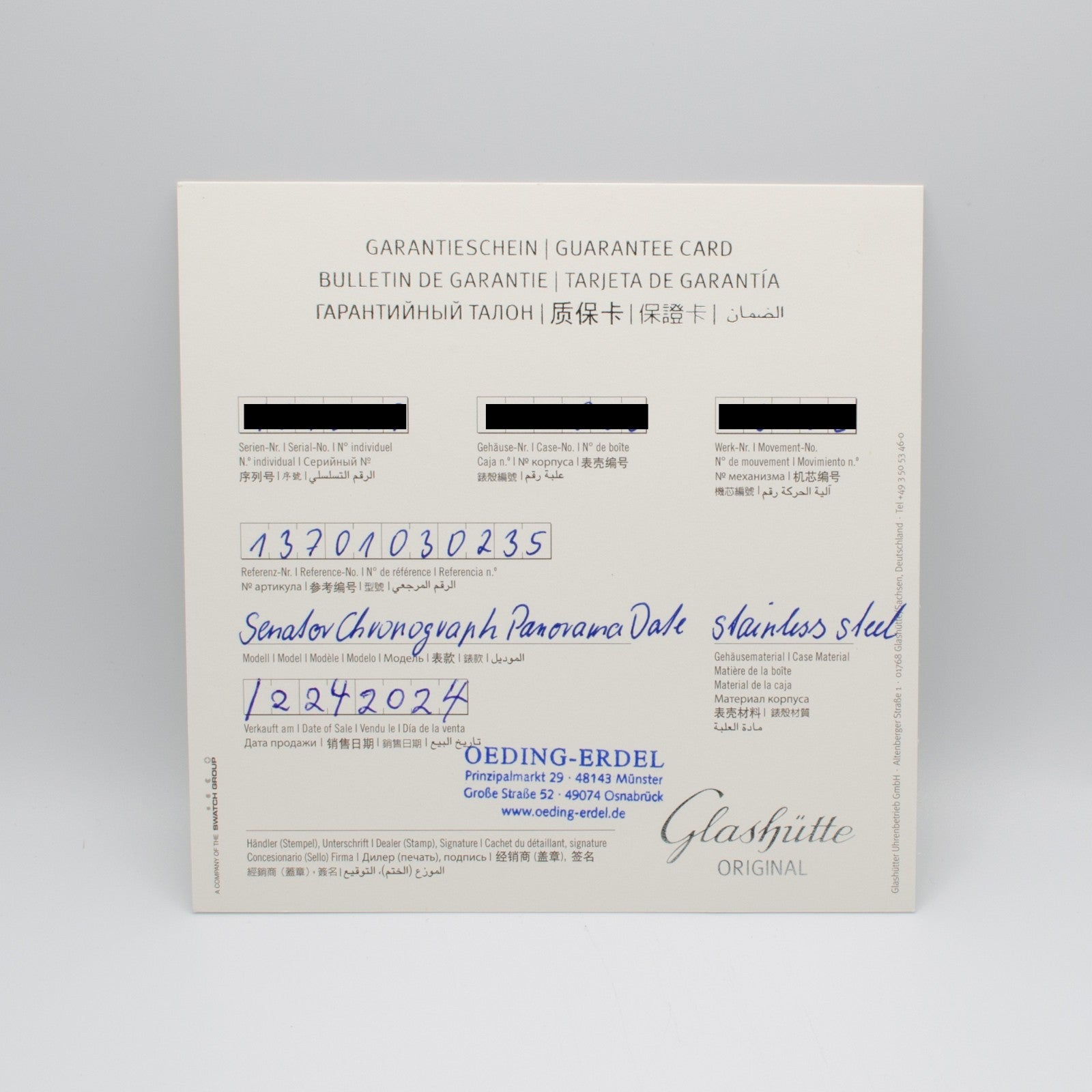 Glashütte Original Senator Chronograph Panorama Date 1-37-01-03-02-35