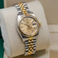 Rolex Lady-Datejust 26mm Champagne Dial Fluted Jubilee 179173