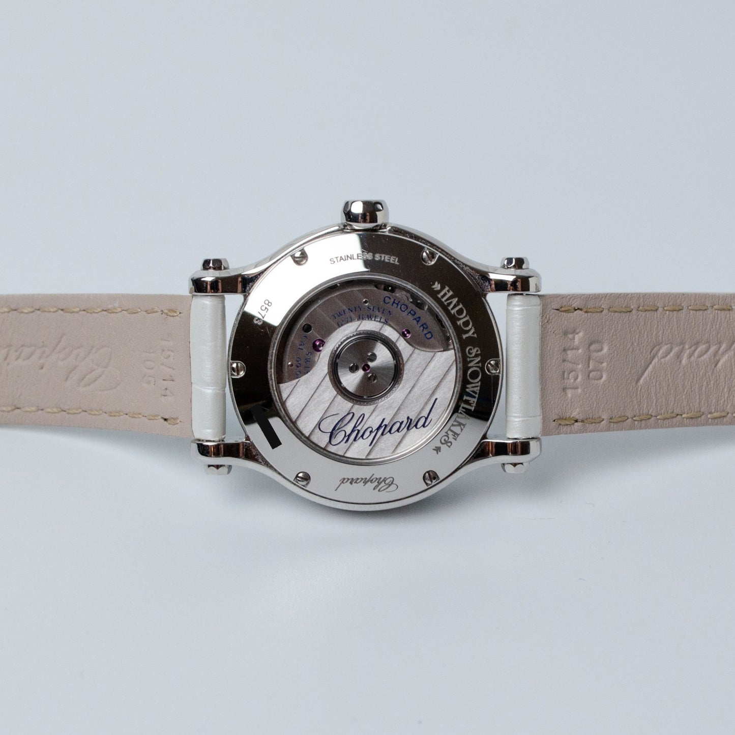 Chopard Happy Snowflakes 278573-3022 Happy Diamonds Sport Full Set w Extra Strap