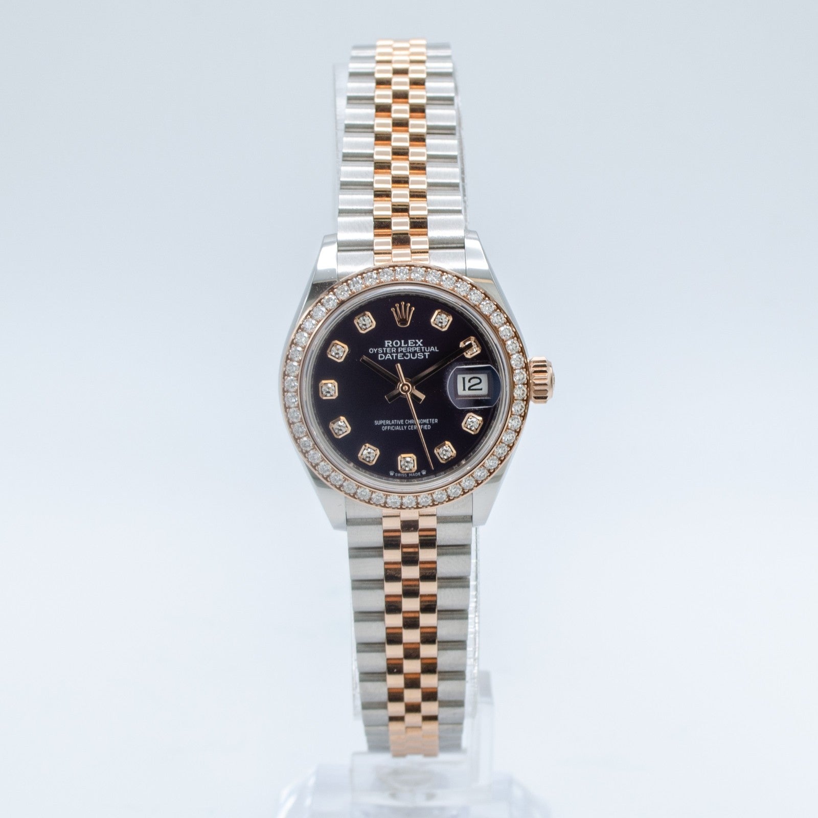 Rolex Lady-Datejust Aubergine Purple Diamond Dial, Diamond Bezel279381RBR-0015