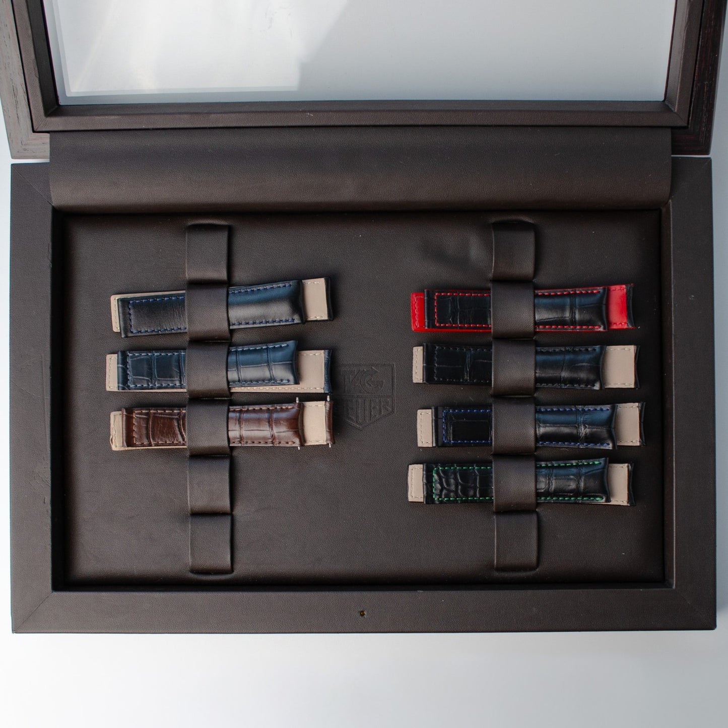 Tag Heuer Retailer Strap Portfolio with 7 OEM Straps