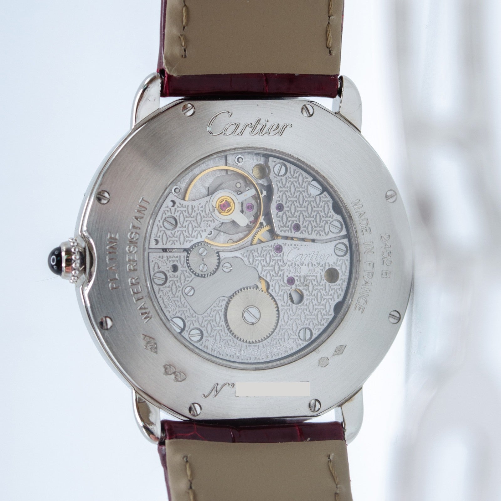 Cartier Ronde Louis Cartier Platinum CPCP W1528051