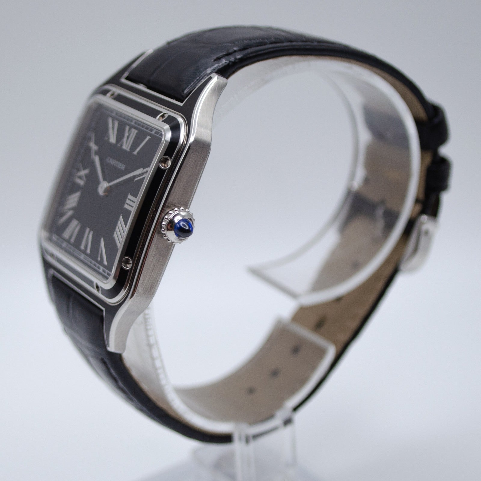 Cartier Santos Dumont Large Black Lacquer Manual WSSA0046 2024 Full Set